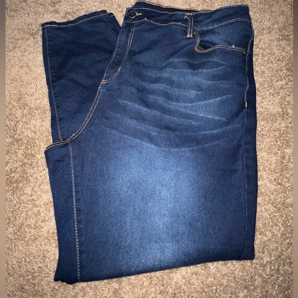 Tahari Dark Wash Denim Skinny Jeans size 22W